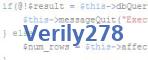 verification code